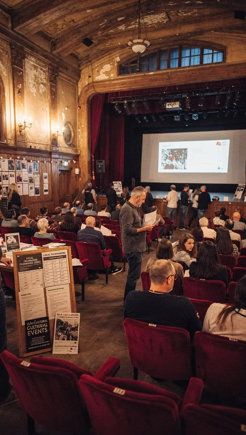 Community members enjoying a music evening together.